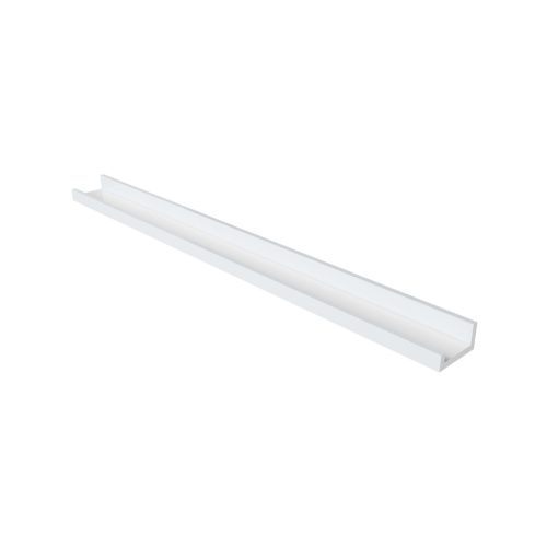 SONGMICS Lebegő Fali Polc MDF Magasfényű Fehér 110 cm