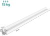 SONGMICS Lebegő Fali Polc MDF Magasfényű Fehér 110 cm