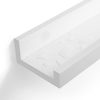 SONGMICS Magasfényű Lebegő Fali Polc Szett Fehér MDF 60 cm