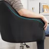 SONGMICS Modern Ergonomikus Irodai Szék Magasságállítható Fekete Műlen Huzattal