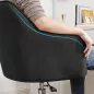   SONGMICS Modern Ergonomikus Irodai Szék Magasságállítható Fekete Műlen Huzattal