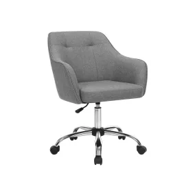   SONGMICS Modern Ergonomikus Irodai Szék Szürke Lenhatású Kárpittal