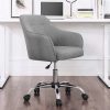 SONGMICS Modern Ergonomikus Irodai Szék Szürke Lenhatású Kárpittal