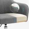 SONGMICS Modern Ergonomikus Irodai Szék Szürke Lenhatású Kárpittal