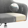 SONGMICS Modern Ergonomikus Irodai Szék Szürke Lenhatású Kárpittal