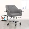 SONGMICS Modern Ergonomikus Irodai Szék Szürke Lenhatású Kárpittal