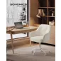   SONGMICS OBG019W01 Ergonomikus Forgószék Sherpa Szövettel Krémfehér