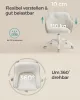 SONGMICS OBG019W01 Ergonomikus Forgószék Sherpa Szövettel Krémfehér