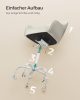 SONGMICS OBG019W01 Ergonomikus Forgószék Sherpa Szövettel Krémfehér