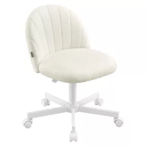   SONGMICS OBG027WD02 Forgószék Teddy Fleece Krémfehér Magasságállítható