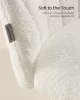 SONGMICS OBG027WD02 Forgószék Teddy Fleece Krémfehér Magasságállítható