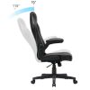 SONGMICS Ergonomikus Gamer Irodai Szék Állítható Magasságú PU Bőr Fekete