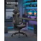 SONGMICS EVOGAMER Karbon Hatású Gamer Szék Fekete