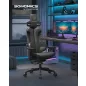 SONGMICS EVOGAMER Karbon Hatású Gamer Szék Fekete