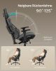 SONGMICS Gaming Szék Ergonomikus Irodai Szék Karbon Hatású Szürke