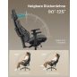 SONGMICS Gaming Szék Ergonomikus Irodai Szék Karbon Hatású Szürke