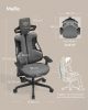 SONGMICS Gaming Szék Ergonomikus Irodai Szék Karbon Hatású Szürke