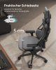 SONGMICS Gaming Szék Ergonomikus Irodai Szék Karbon Hatású Szürke