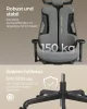 SONGMICS Gaming Szék Ergonomikus Irodai Szék Karbon Hatású Szürke
