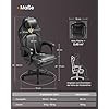 SONGMICS HOME Ergonomikus Gamer Szék Lábtartóval Fekete PU Bőr