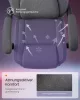 SONGMICS HOME ergonomikus gaming szék lábtartóval galambszürke