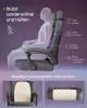 SONGMICS HOME ergonomikus gaming szék lábtartóval galambszürke