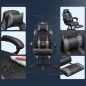   SONGMICS ergonomikus gamer szék lábtartóval fekete-szürke