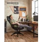   SONGMICS OBG077B01 Ergonomikus Gamer Szék Lábtartóval Fekete