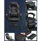   SONGMICS OBG077B01 Ergonomikus Gamer Szék Lábtartóval Fekete