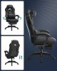SONGMICS OBG077B01 Ergonomikus Gamer Szék Lábtartóval Fekete