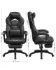 SONGMICS OBG077B01 Ergonomikus Gamer Szék Lábtartóval Fekete