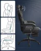 SONGMICS OBG077B01 Ergonomikus Gamer Szék Lábtartóval Fekete