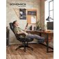 SONGMICS OBG077B01 Ergonomikus Gamer Szék Lábtartóval Fekete
