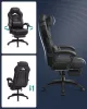 SONGMICS OBG077B01 Ergonomikus Gamer Szék Lábtartóval Fekete