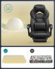 SONGMICS OBG077B01 Ergonomikus Gamer Szék Lábtartóval Fekete