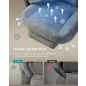   SONGMICS OBG077G01 gaming szék lábtartóval ergonomikus design palaszürke