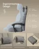 SONGMICS OBG077G01 gaming szék lábtartóval ergonomikus design palaszürke