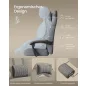   SONGMICS OBG077G01 gaming szék lábtartóval ergonomikus design palaszürke