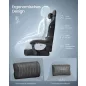   SONGMICS OBG079B01 Ergonomikus Gaming Szék Rugós Ülőpárnával és Lábtartóval Tintafekete