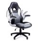 SONGMICS Racing Gamer Szék PU Bőr Fekete-Szürke
