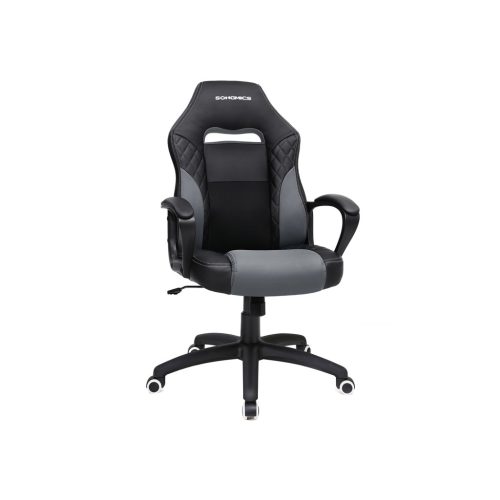 SONGMICS Racing Sport Gamer Szék PU Bőr Fekete-Szürke