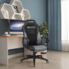 SONGMICS Racing Sport Gamer Szék PU Bőr Fekete-Szürke
