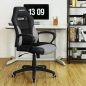 SONGMICS Racing Sport Gamer Szék PU Bőr Fekete-Szürke