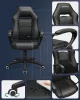 SONGMICS Racing Sport Gamer Szék PU Bőr Fekete Ergonomikus Irodai Szék
