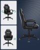 SONGMICS Racing Sport Gamer Szék PU Bőr Fekete Ergonomikus Irodai Szék