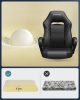 SONGMICS Racing Sport Gamer Szék PU Bőr Fekete Ergonomikus Irodai Szék
