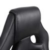 SONGMICS Sport Ergonomikus Irodai Szék Fekete Műbőr Állítható Karfával