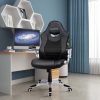 SONGMICS Ergonomikus Forgószék Felhajtható Kartámasszal Fekete
