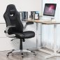 SONGMICS Ergonomikus Forgószék Felhajtható Kartámasszal Fekete