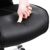 SONGMICS Ergonomikus Forgószék Felhajtható Kartámasszal Fekete